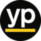 The yp logo in black and yellow.